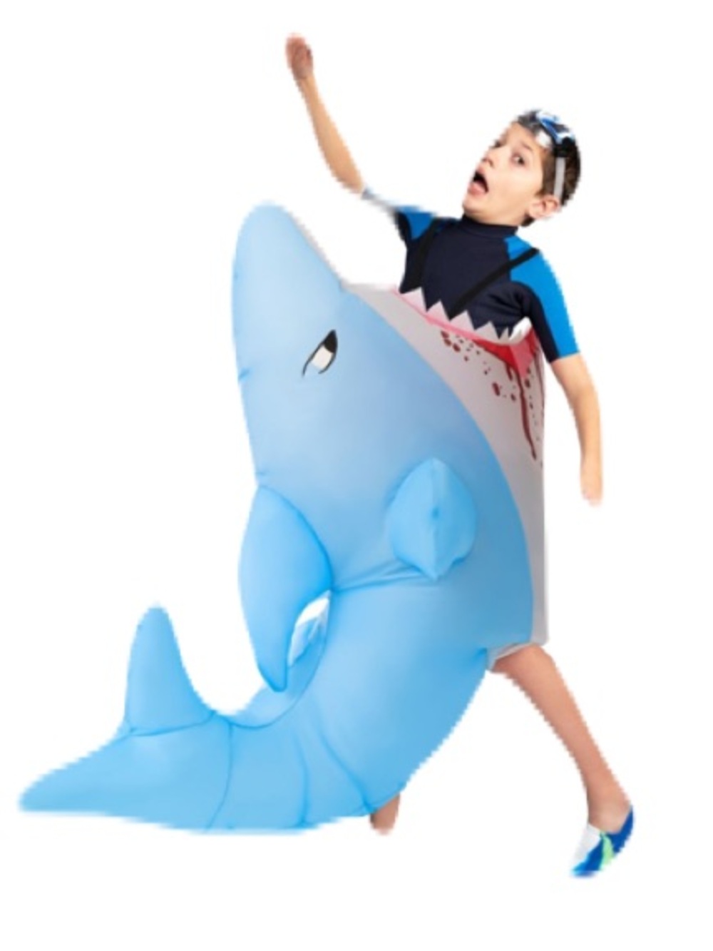 Morphcostumes Lil’Man-Eating Inflatable Shark Costume Youth Up To 5’1” NEW